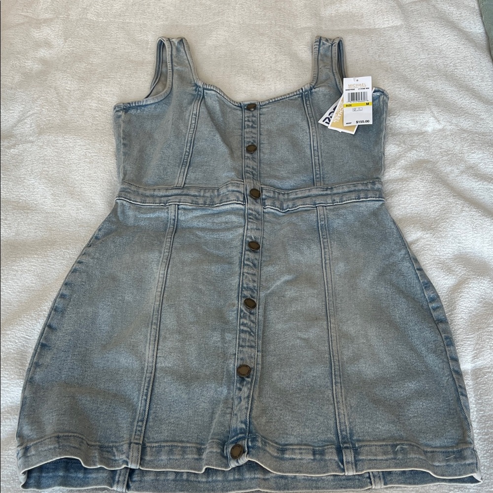 Michael Kors Light Blue Denim Mini Dress